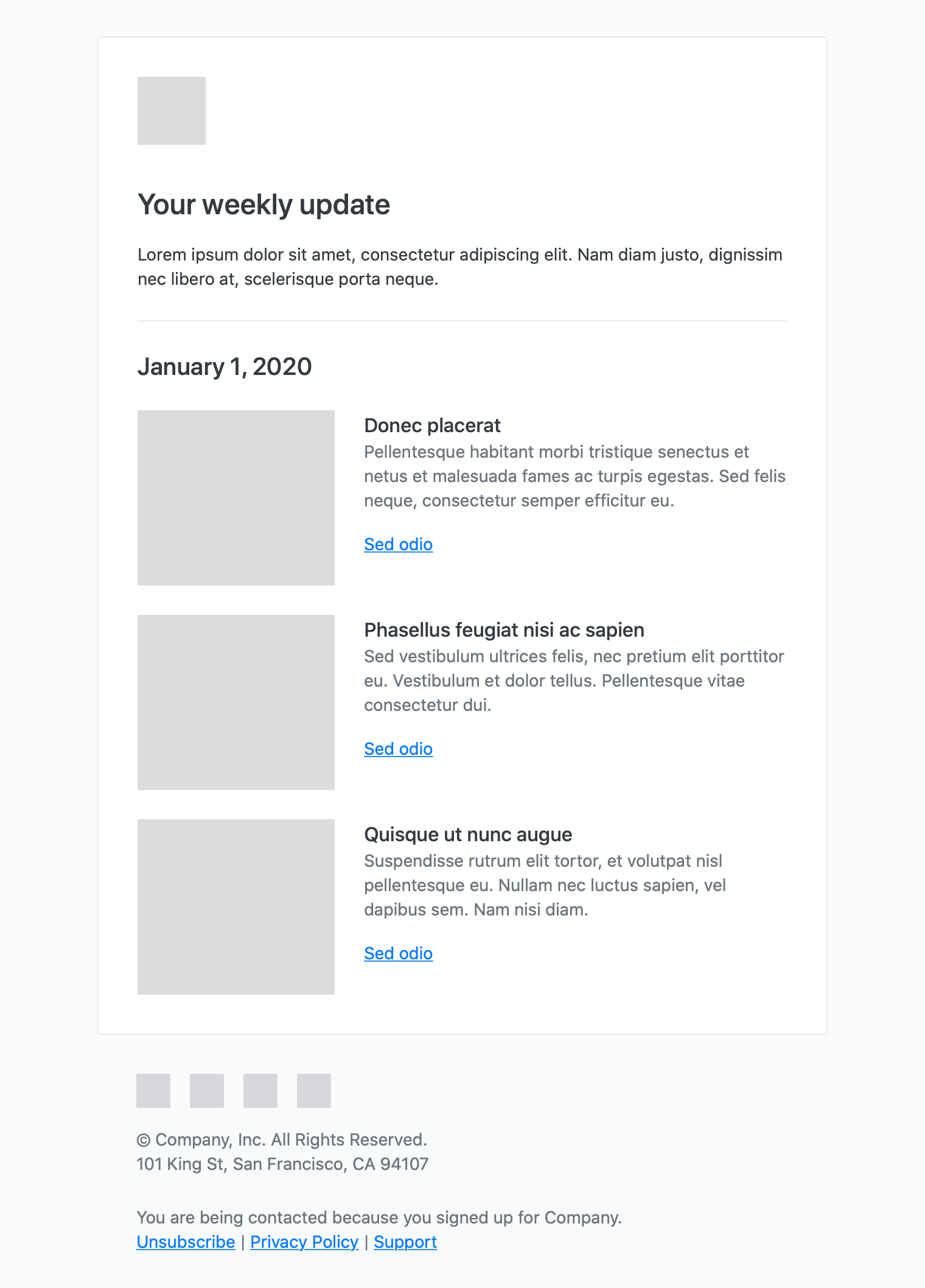 Email Digest Email Template